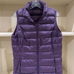 Eddie Bauer Deep Purple Puffer Vest